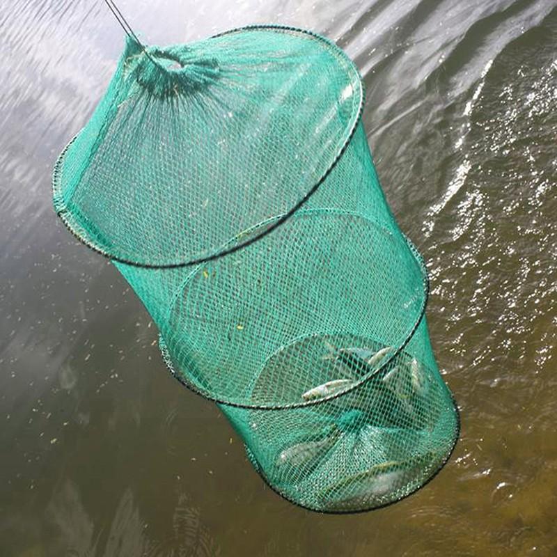 Fishing Rod Casting - Jala nilon bulat lipat bingkai logam