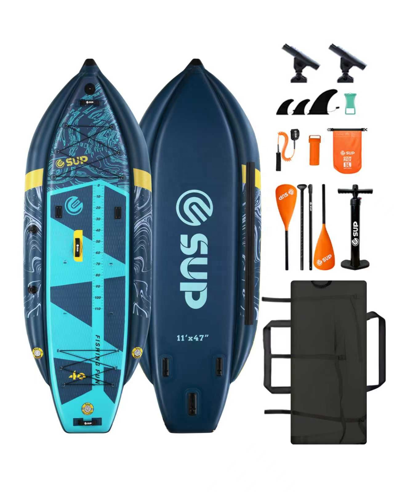 Kayak Memancing Tiup dengan Du - Fishing Rod Holder ulasan dan harga