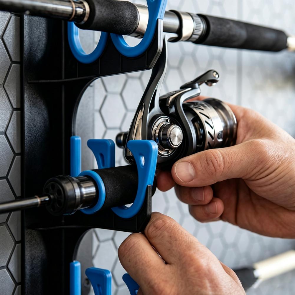 Rak Pancing Dinding, Penyangga - Fishing Rod Rack ulasan dan harga