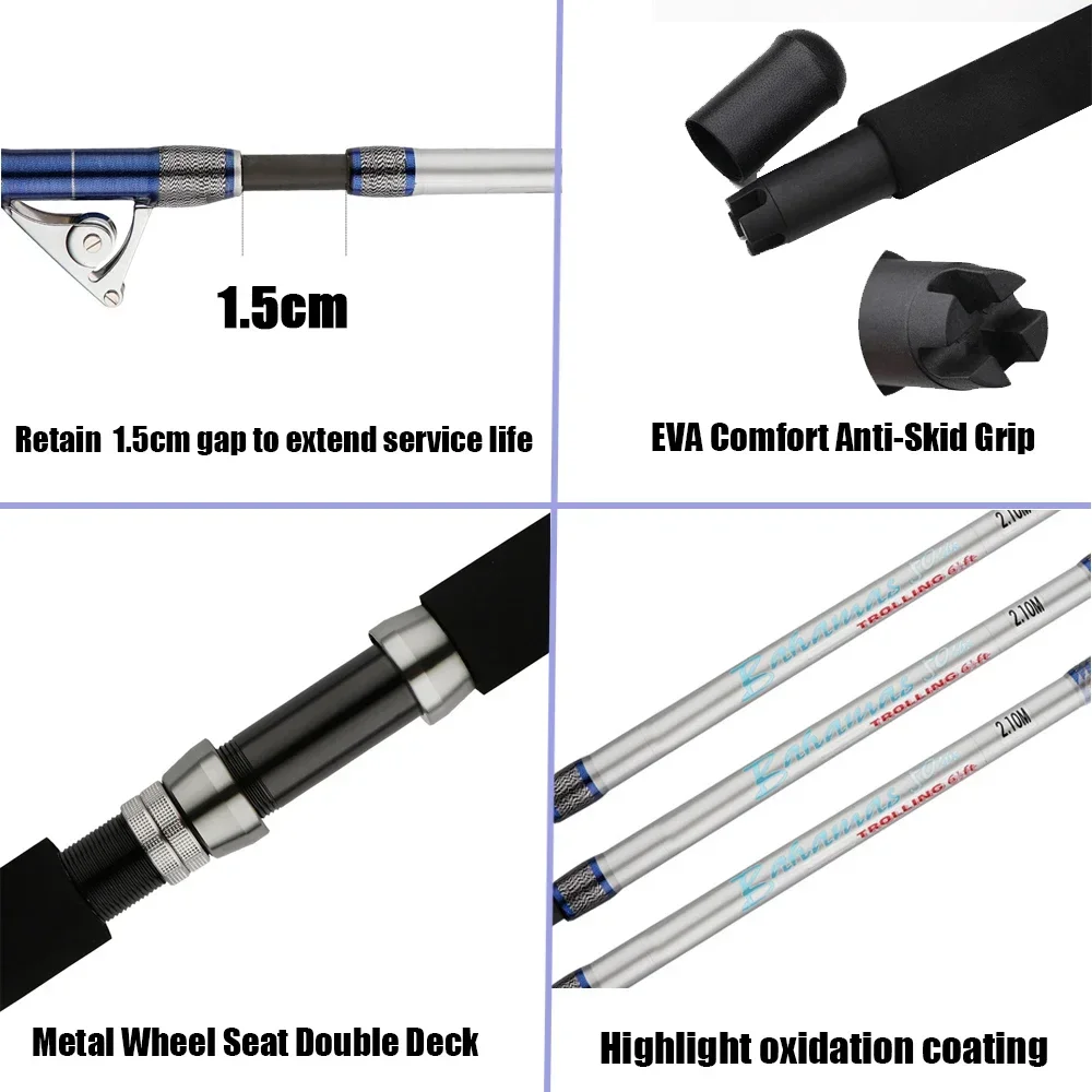Tongkat pancing putar air asin - Fishing Rod Surf ulasan dan harga