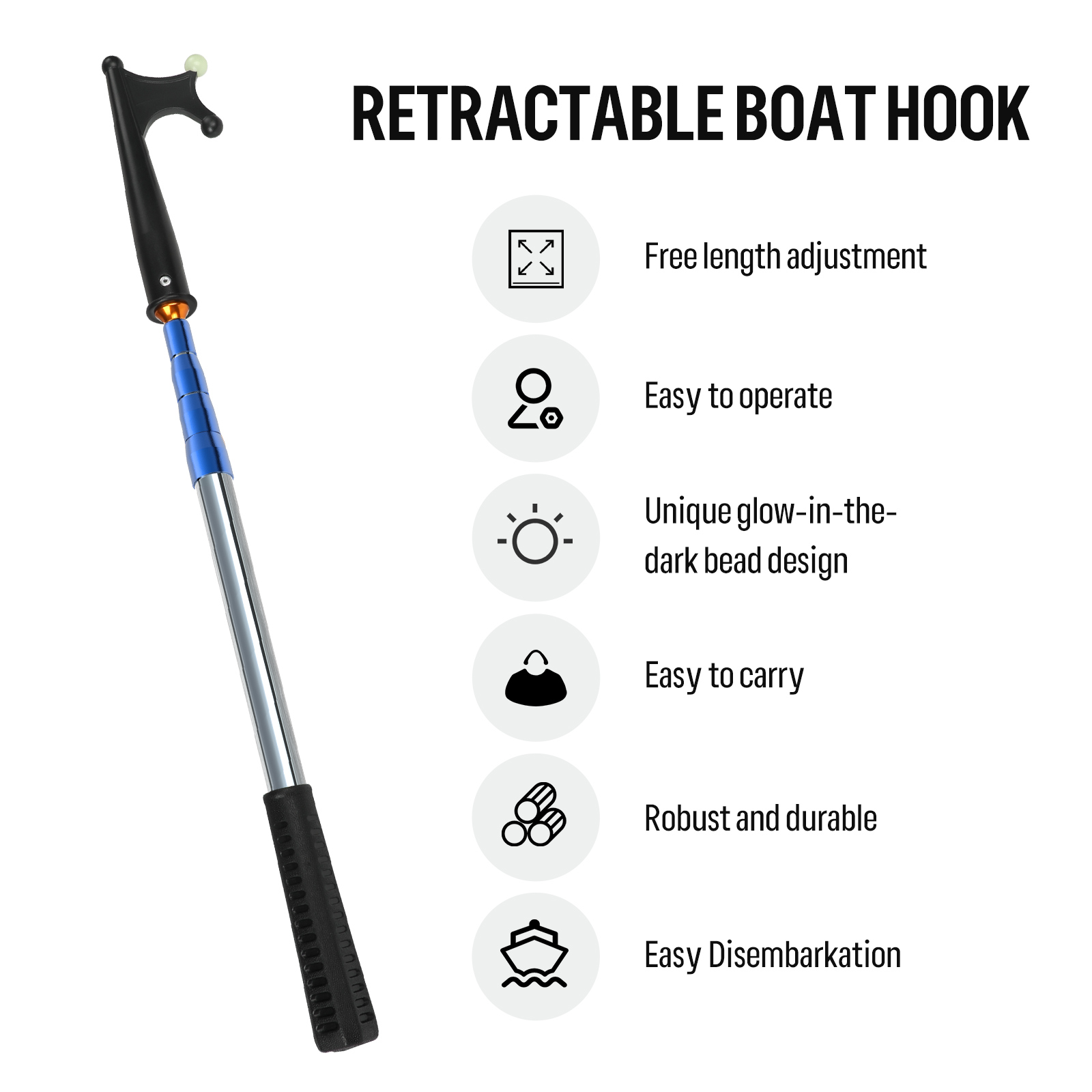 SANLIKE kait perahu teleskopik - Fishing Rod Telescopic ulasan dan harga